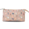 Estuche escolar 3 compartimentos Funny Letters