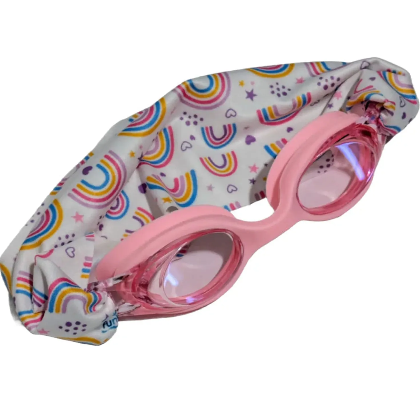 Gafas infantiles rosas con turbante Arcoiris · Fun Water