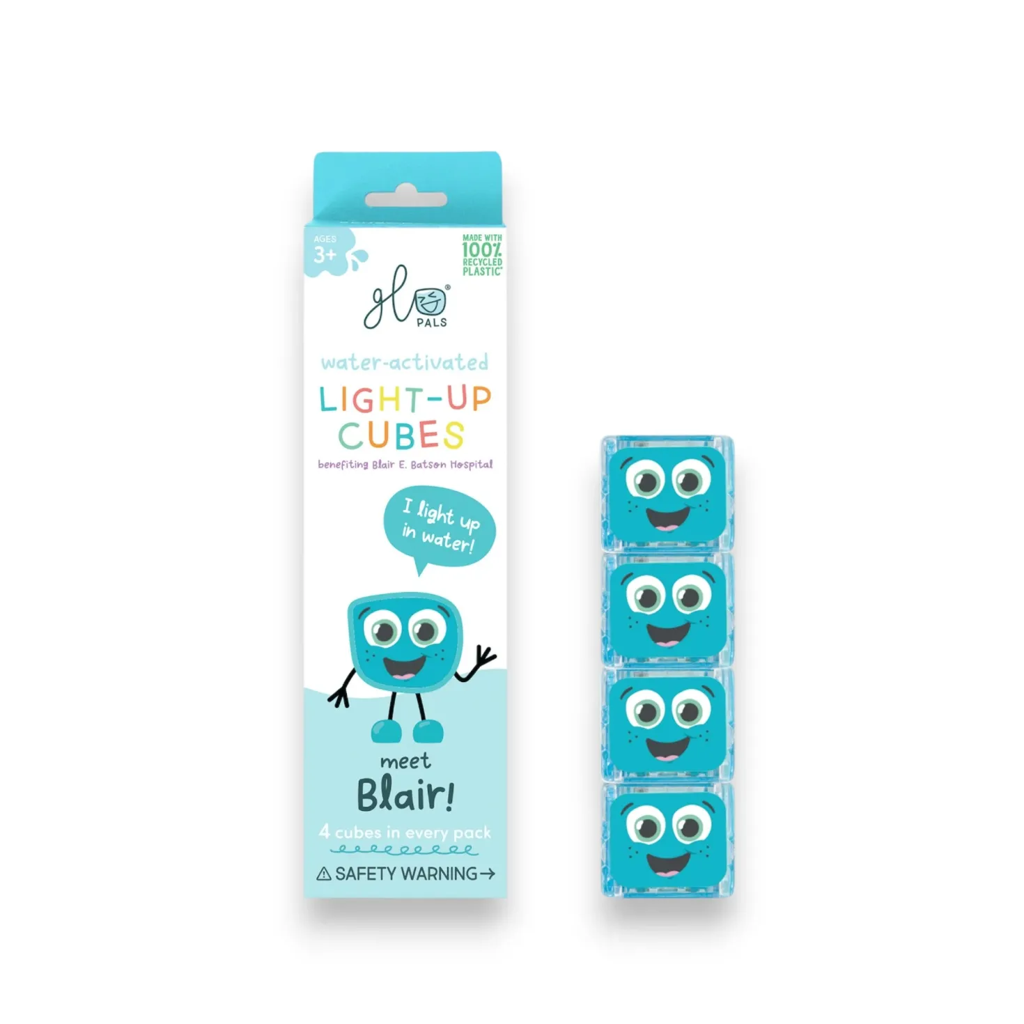 GloPals Cubos luz para el baño BLAIR Azul
