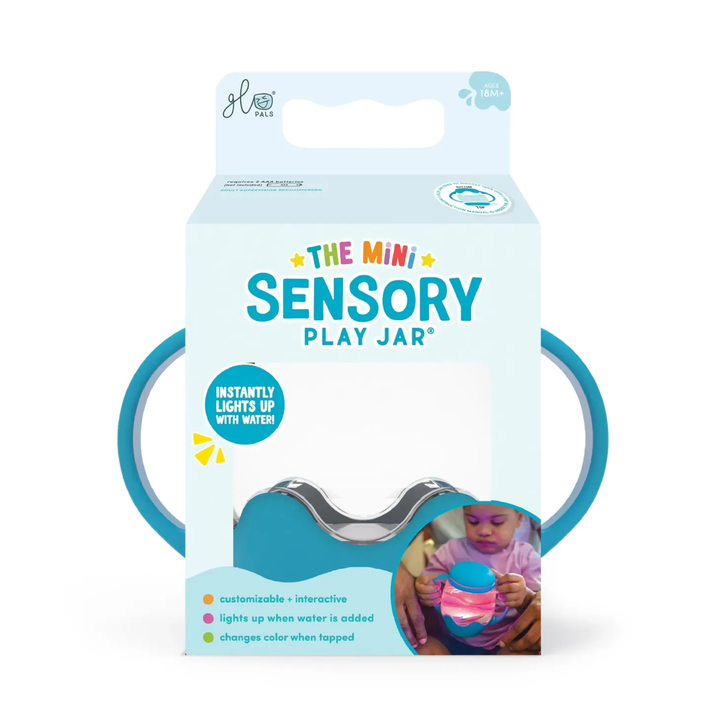 GloPals Mini Jarra sensorial Azul