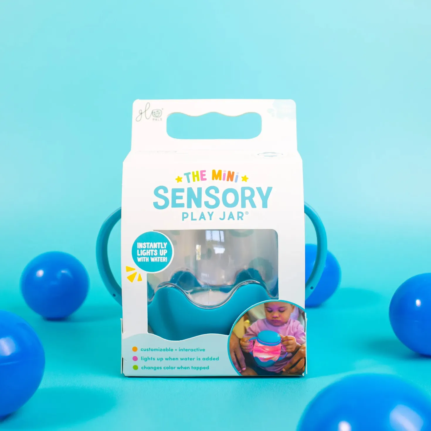 GloPals Mini Jarra sensorial Azul