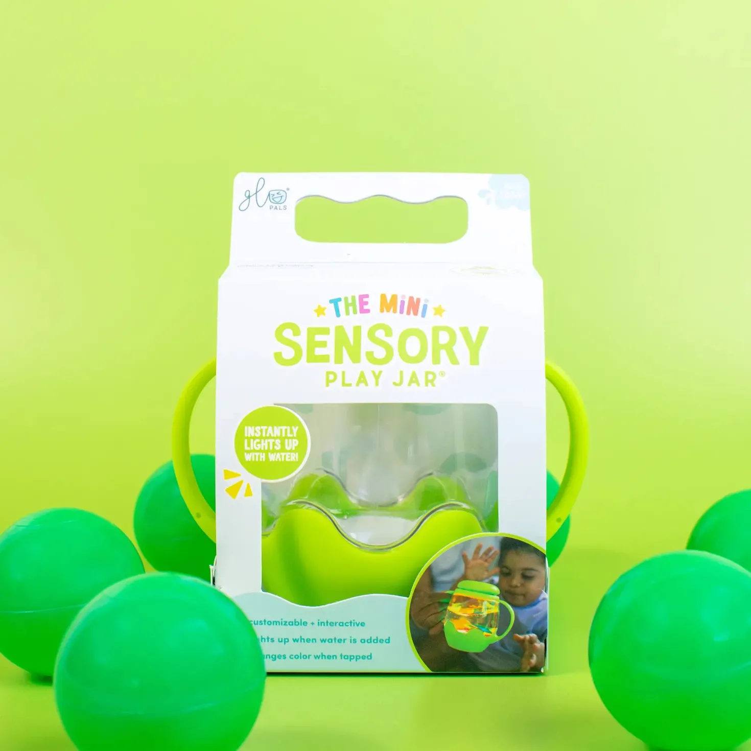 GloPals Mini Jarra sensorial Verde