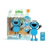 GloPals Set Personaje Cookie Monster Azul + 2 Cubos luz