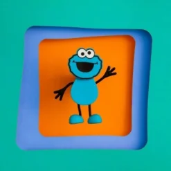 GloPals Set Personaje Cookie Monster Azul + 2 Cubos luz