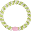 Goma de pelo Kknekki Pink Lime Glitter Stripe