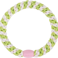 Goma de pelo Kknekki Pink Lime Glitter Stripe