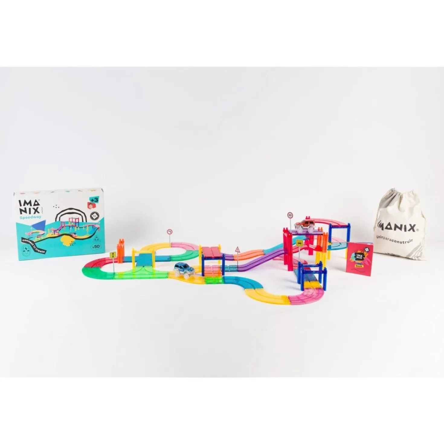 Imanix Pista de Carreras 50 piezas · Braintoys