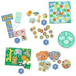 Juego educativo Animales salvajes · DJECO