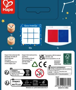 Juego 3 en raya con sellos galácticos · Hape