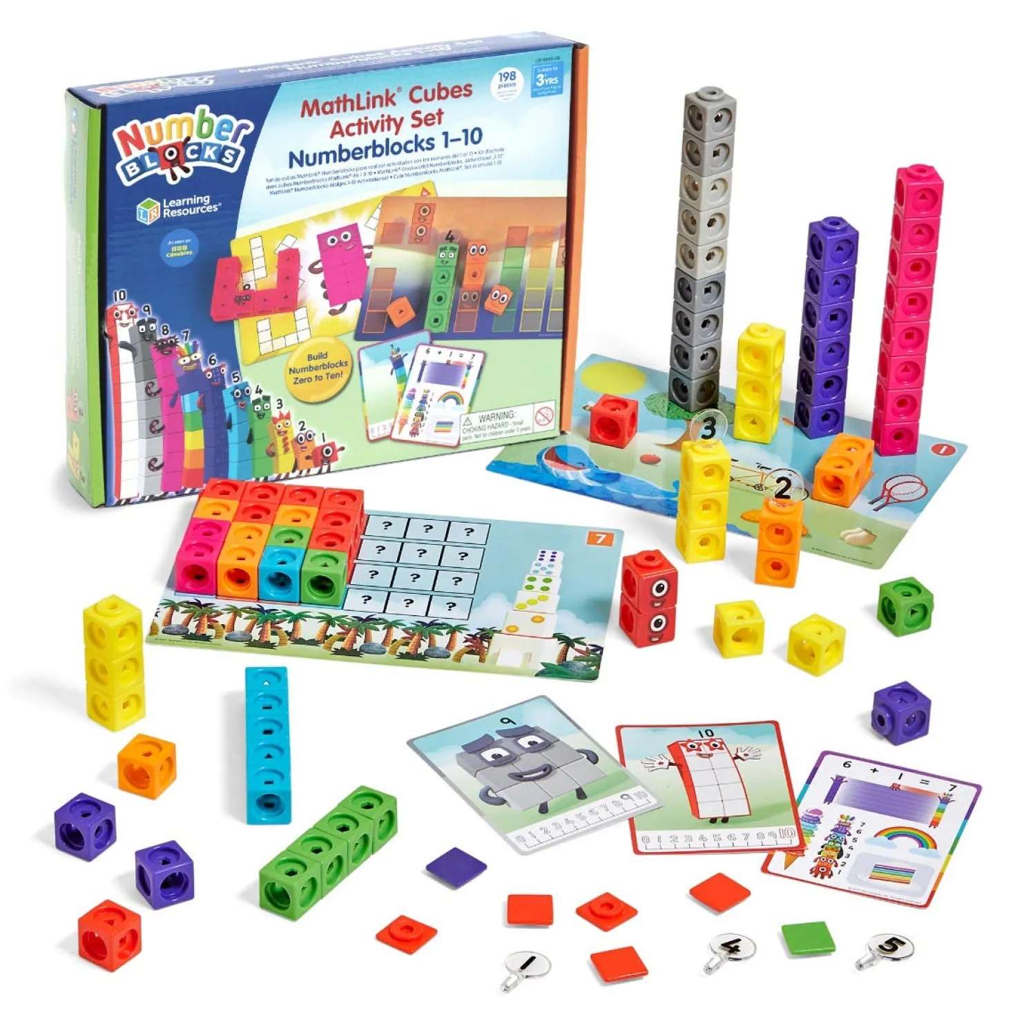 Juego mathlink cubes numberblocks 1-10 activity set · Learning Resources