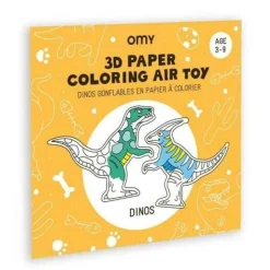 Juego OMY Dinos para colorear e inflar