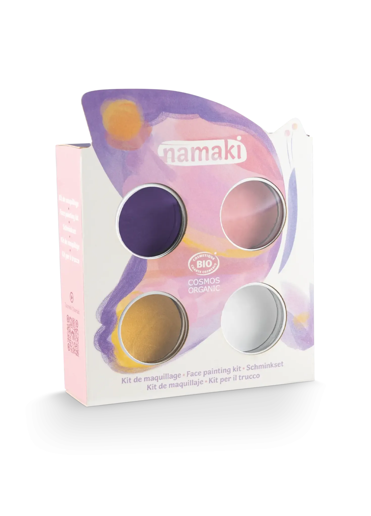 Kit 4 colores pintura de cara Butterfly · Namaki