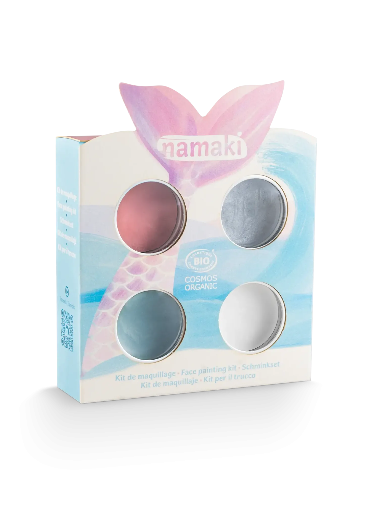 Kit 4 colores pintura de cara Sirenas · Namaki