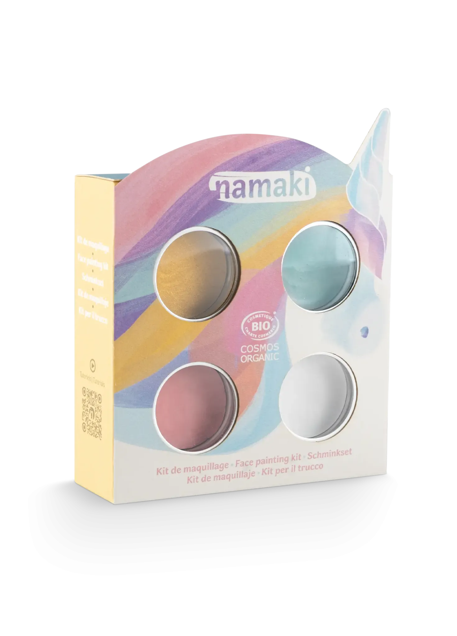 Kit 4 colores pintura de cara Unicornio · Namaki
