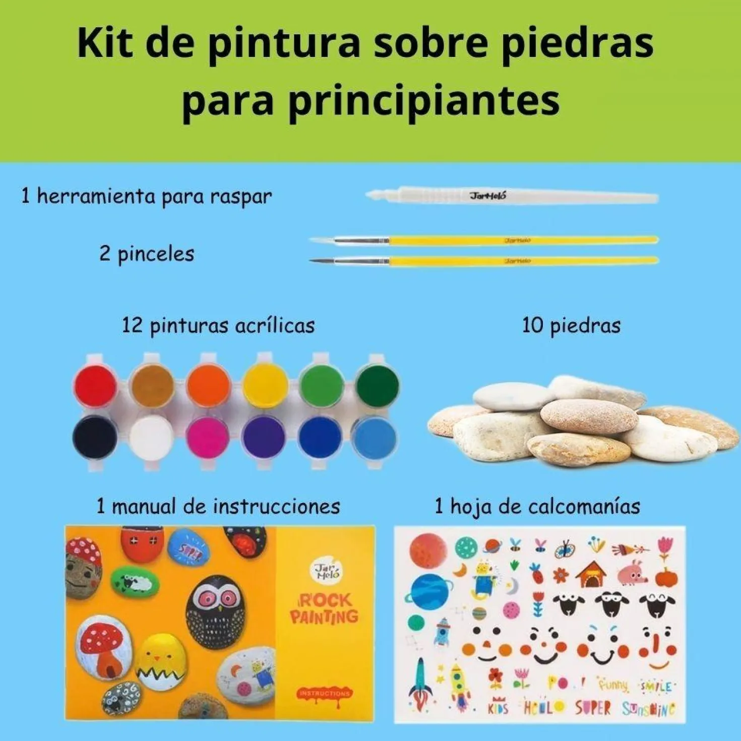Kit Creativo Rock Painting · Jarmelo