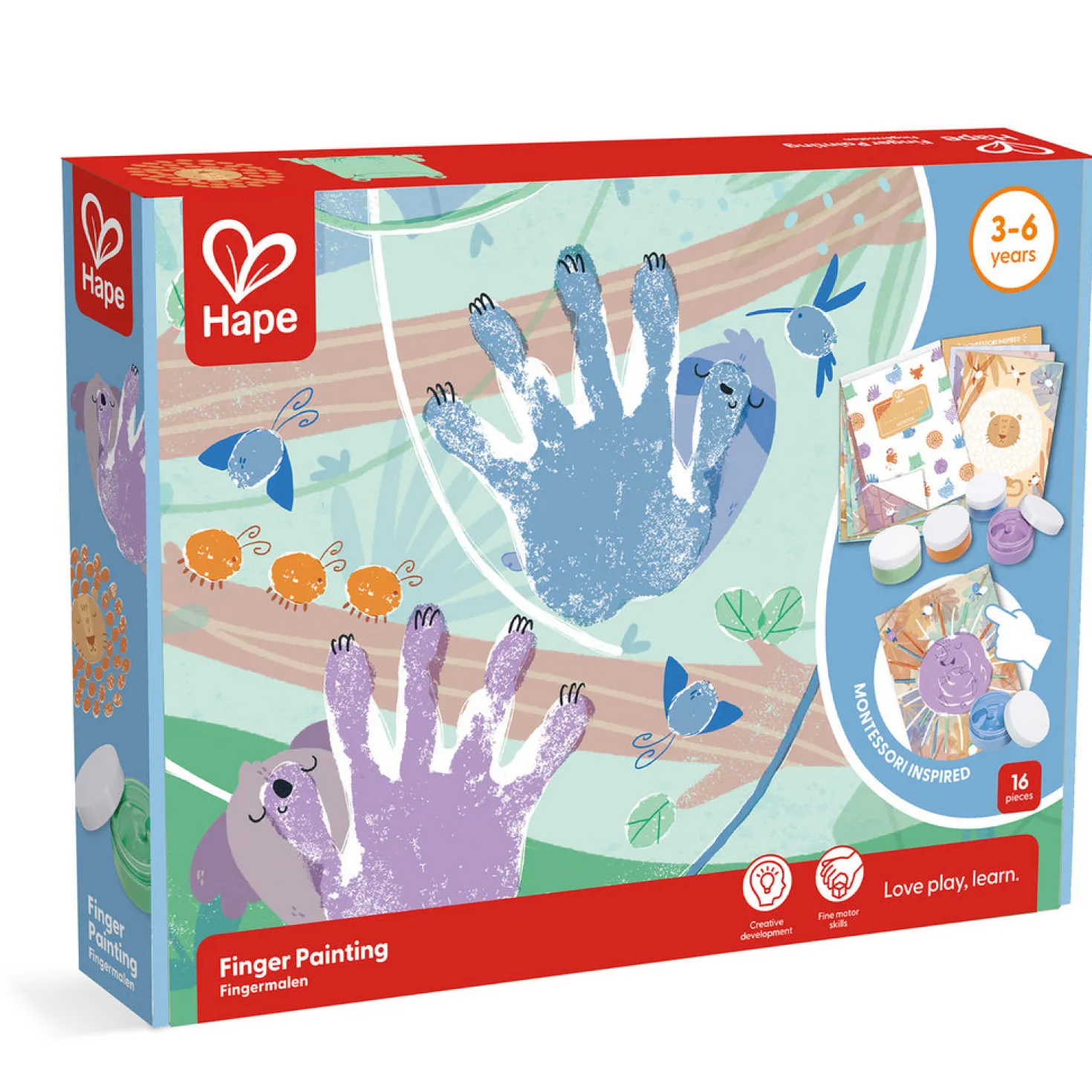 Kit pintura de dedos · Hape