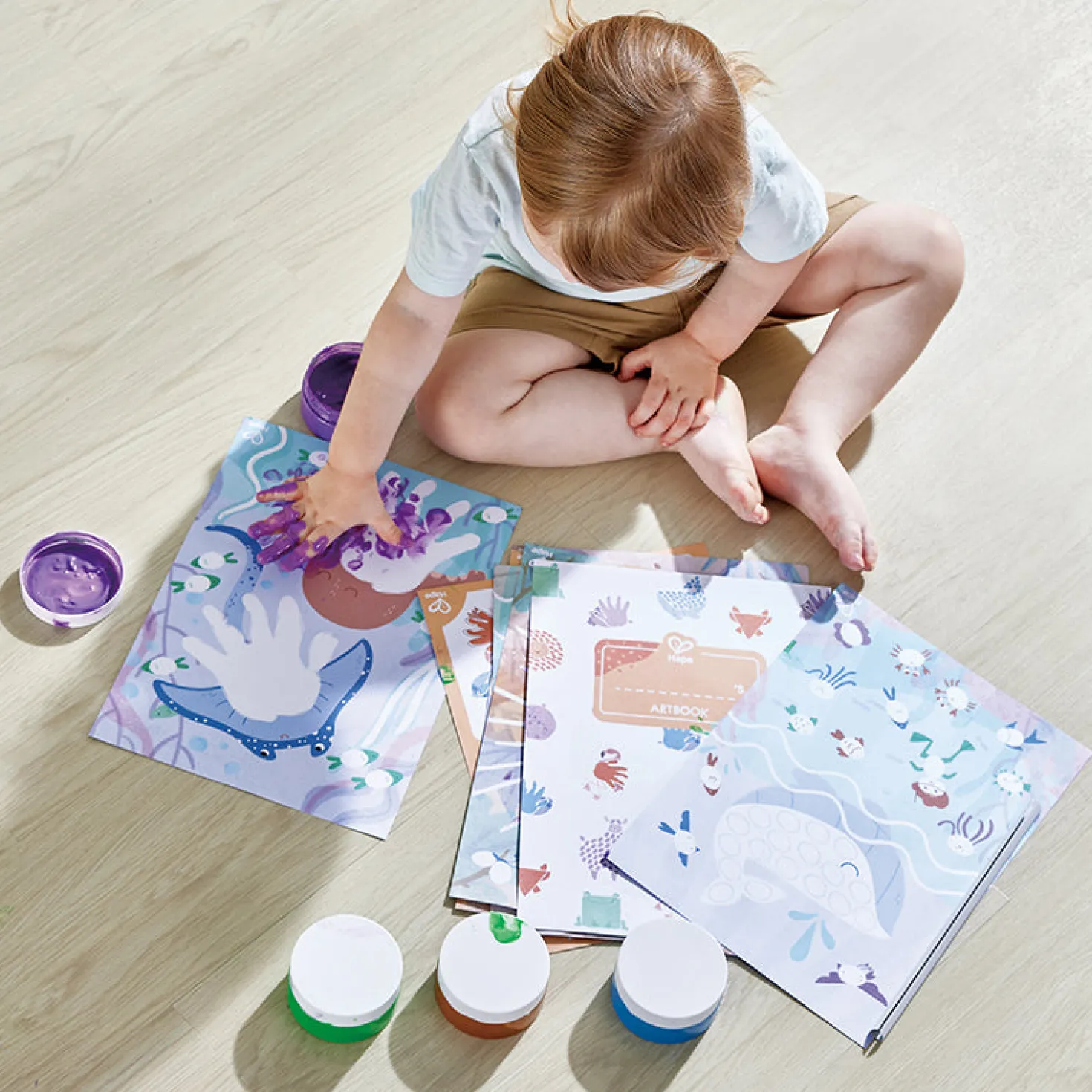 Kit pintura de dedos · Hape