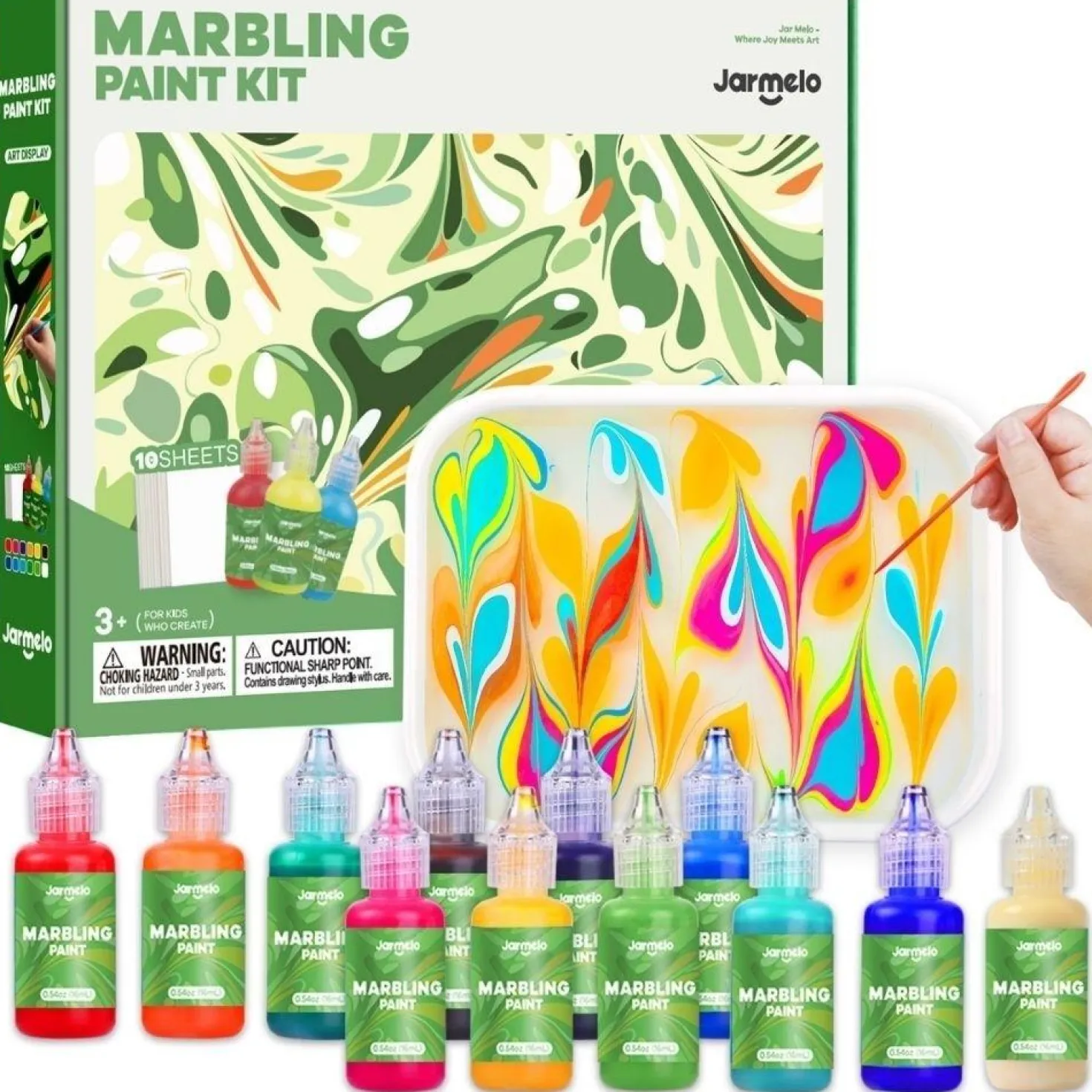 Kit pintura Marmoleada 12 colores · Jarmelo