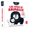 Las crías de animales en blanco y negro
