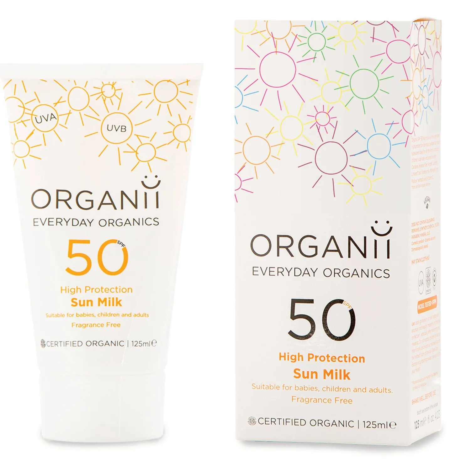 Leche Solar Organii FPS 50 125 ml