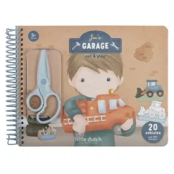 Libro de recortar y pintar vehiculos · Little Dutch