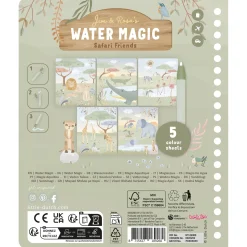 Libro Mágico al agua Safari Rosa · Little Dutch
