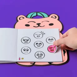 Libro stickers Montessory Emociones · Omy