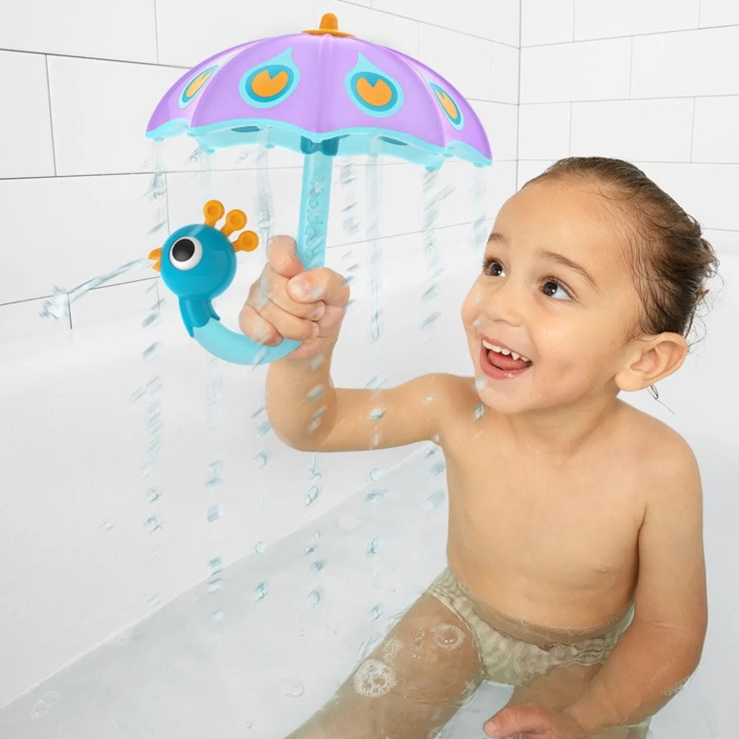 Lluvia en la bañera Lila · Yookidoo
