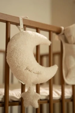 Luna con estrellas Musical Newborn Natural · Little Dutch
