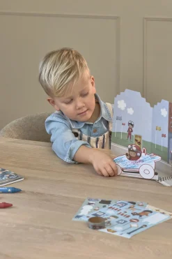 Maleta de creatividad Jim Vehículos · Little Dutch