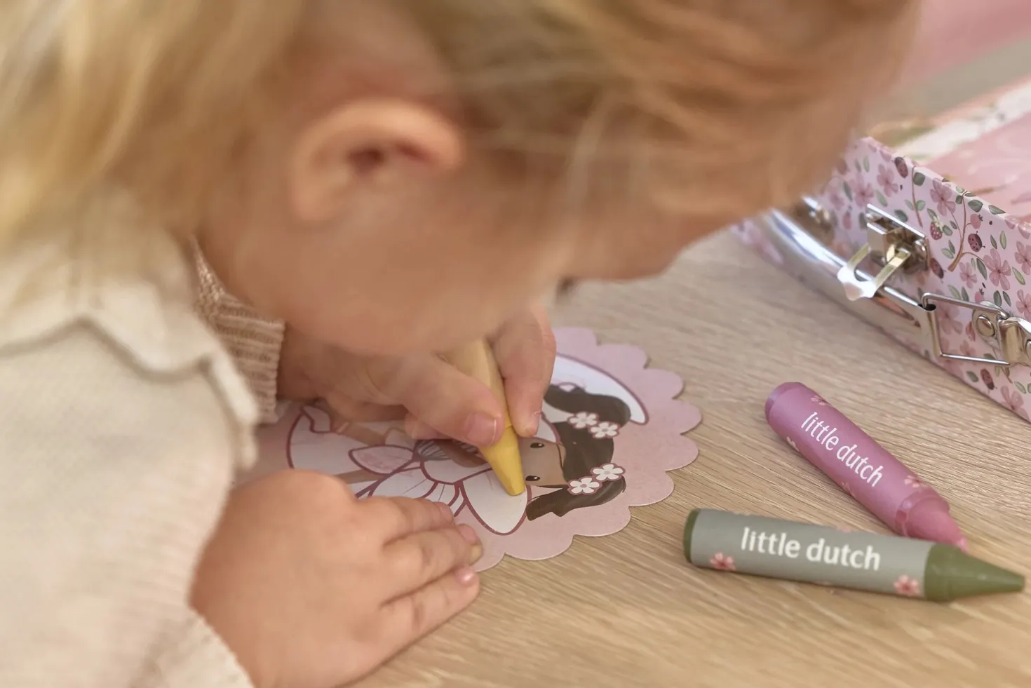 Maleta de creatividad Rosa Fairy Garden · Little Dutch