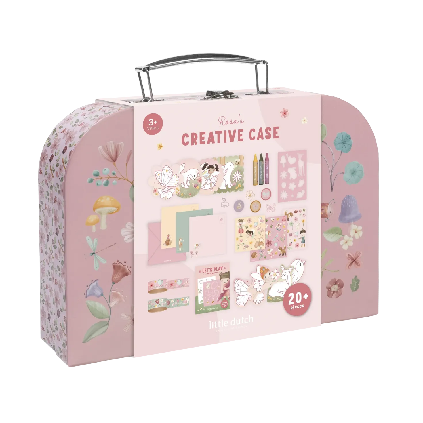 Maleta de creatividad Rosa Fairy Garden · Little Dutch
