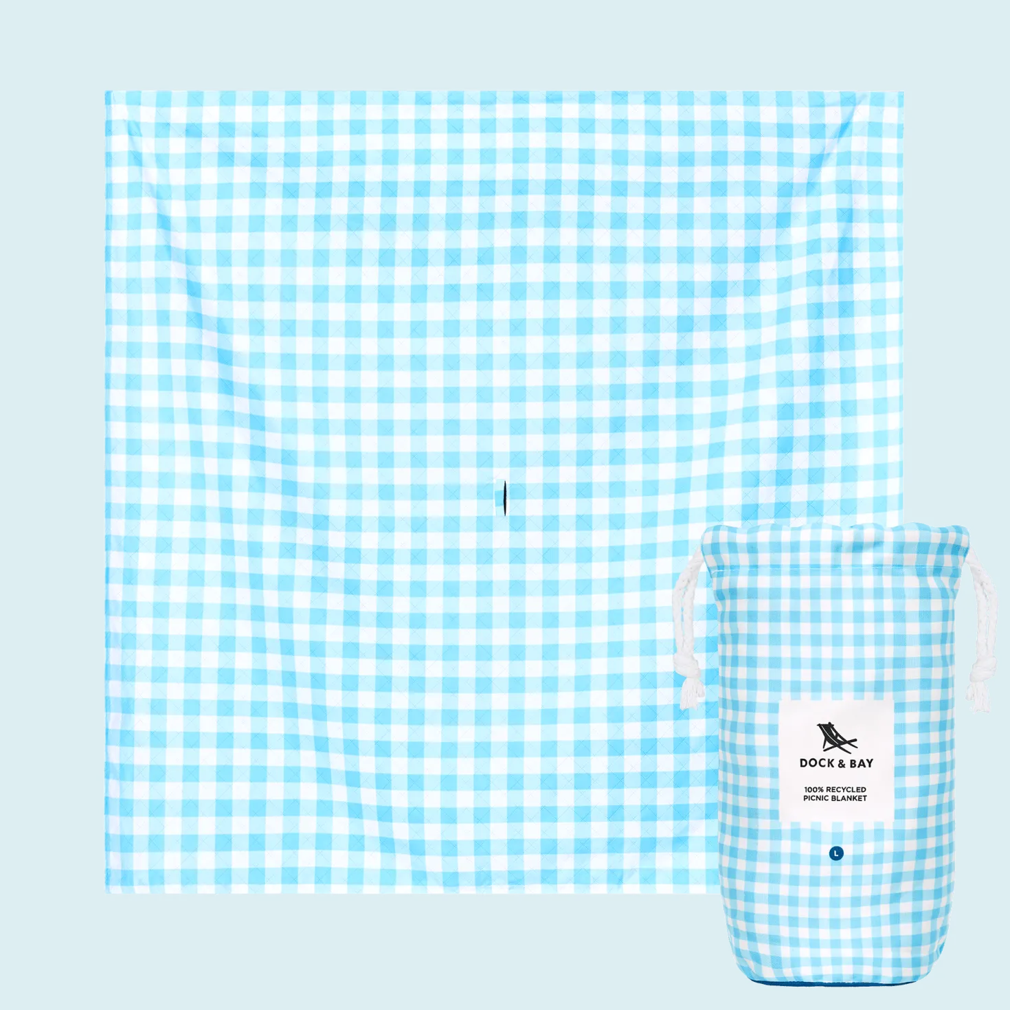 Manta Picnic Dock&Bay Blueberry Vichy (2 tamaños)