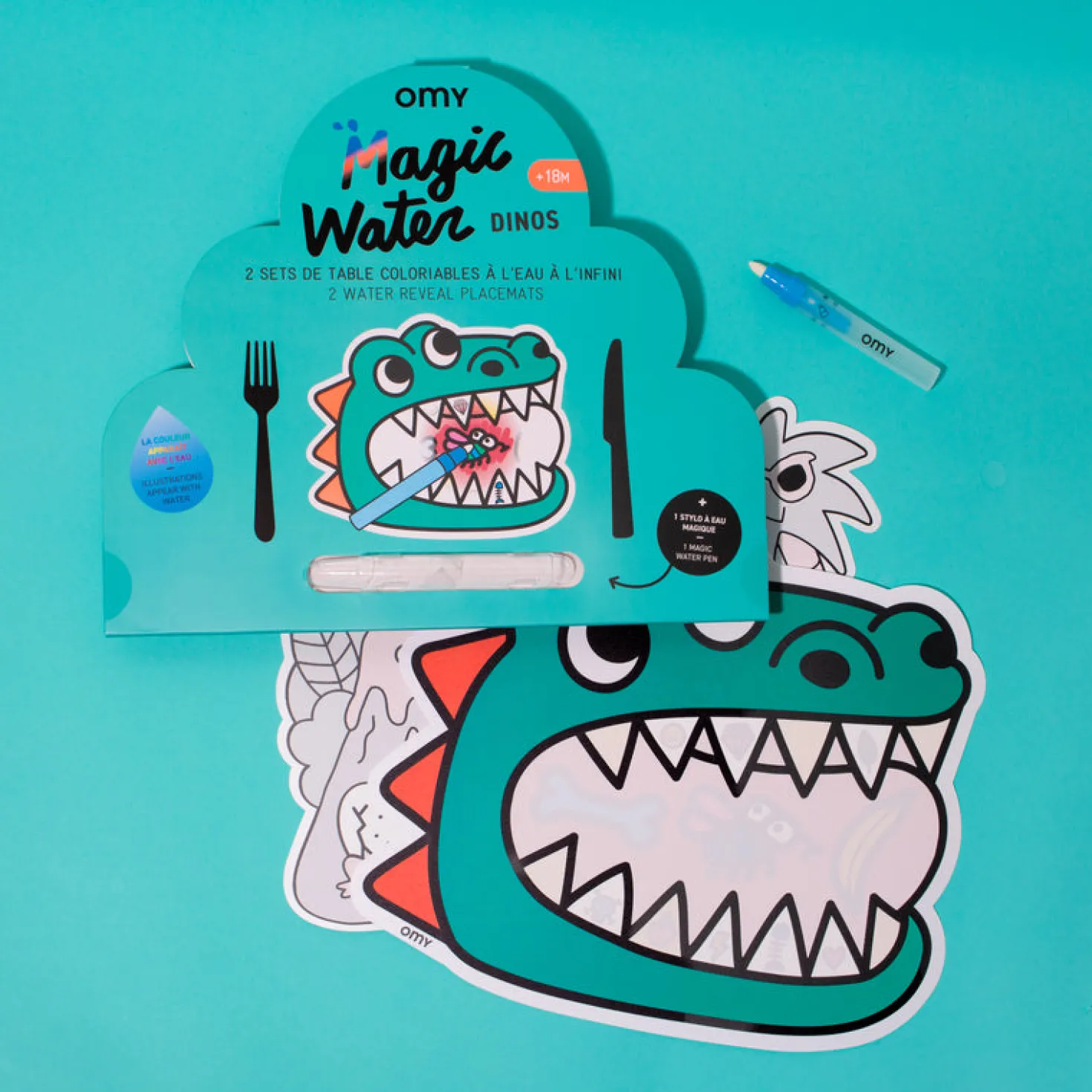 Mantel Magic Water Dino · Omy