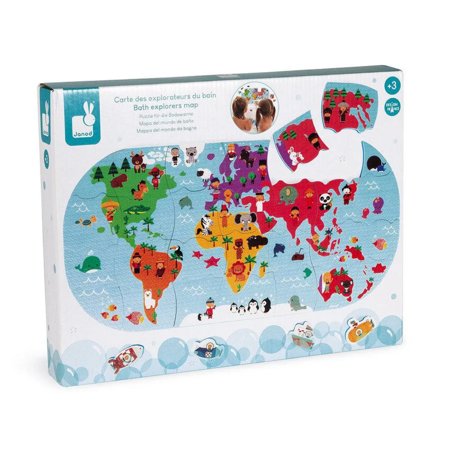 Mapa del Mundo de Baño