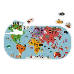 Mapa del Mundo de Baño