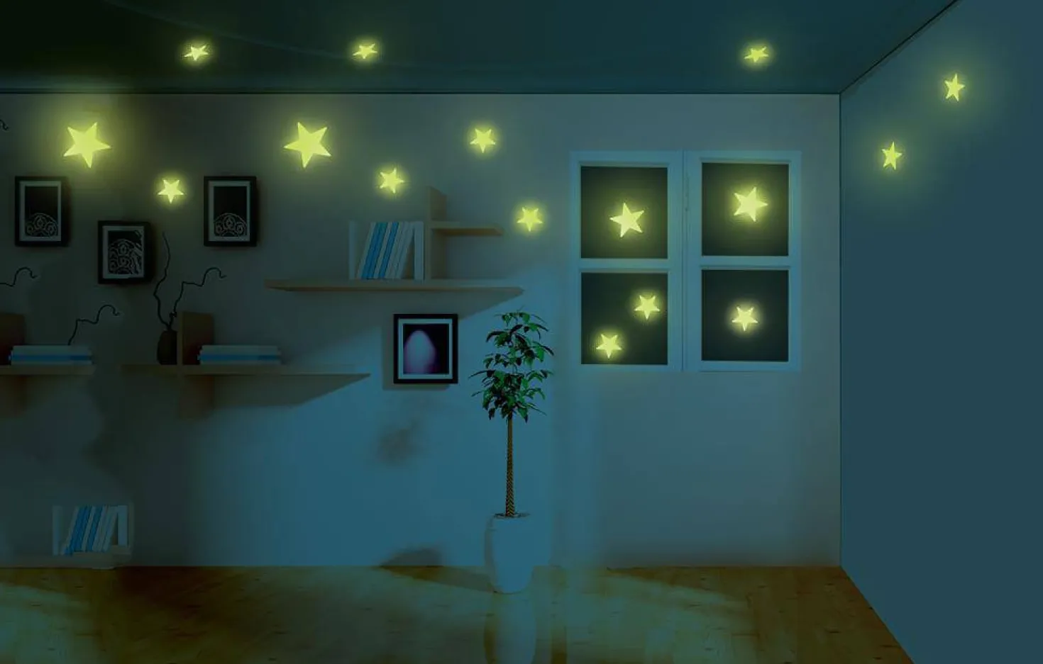 Mini Estrellas Brillantes en la Oscuridad · 4M