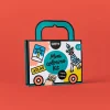 Mini Pocket Atlas para colorear + 4 lápices · OMY