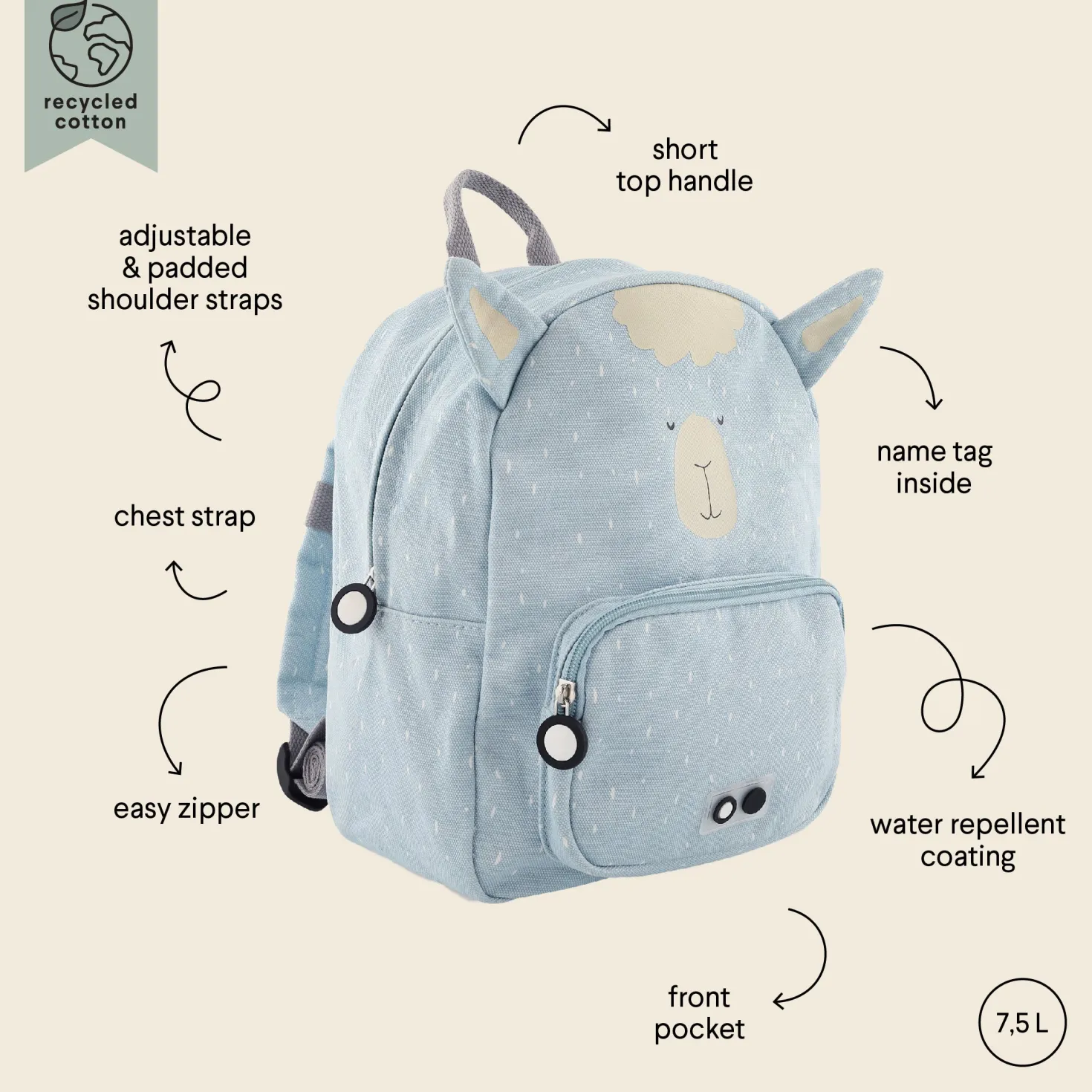 Mochila Mr. Alpaca · Trixie