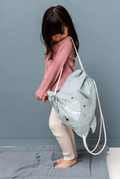 Mochila Saquito de Tela Shark · Trixie