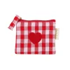 Monedero · Gingham Love Heart