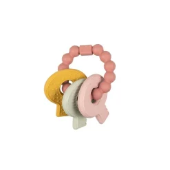 Mordedor Llavero Silicona Rosa · Little Dutch