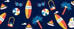 Máscara infantil amarillas con turbante Surf · Fun Water
