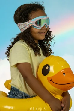 Máscara infantil rosa con turbante Arcoiris · Fun Water