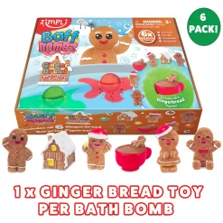 Pack 6 Bombas de baño surprise Gingerbread · Zimpli