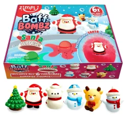 Pack 6 Bombas de baño surprise Santa Claus · Zimpli