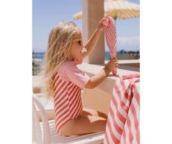 Palas playa neopreno con pelota - Stripes Bloom & Blush