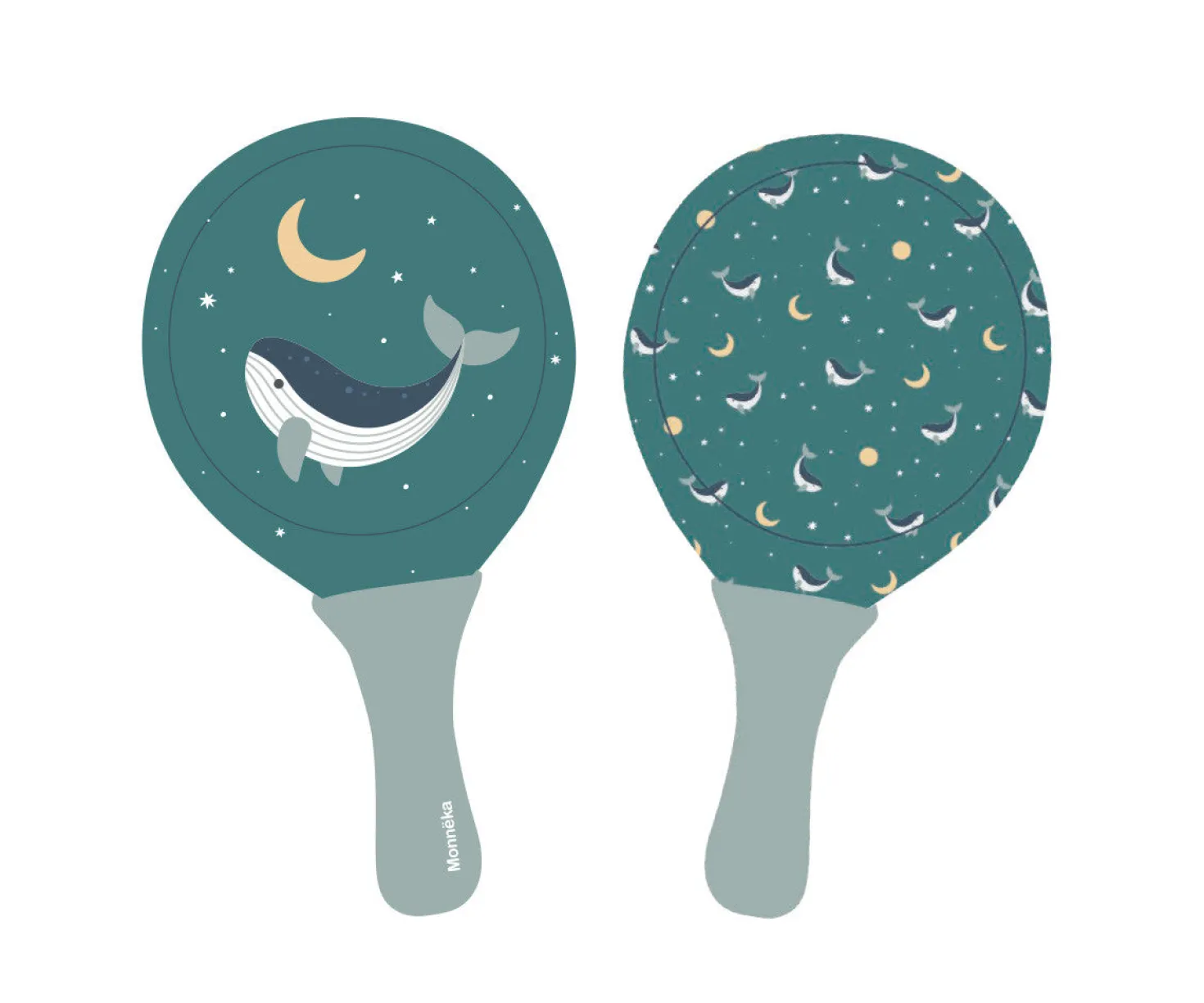 Palas playa neopreno con pelota - Whale Teal