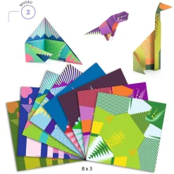 Papiroflexia Origami Dinosaurios · DJECO
