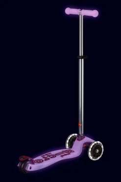 Patinete Maxi Deluxe Glow LED · Lila